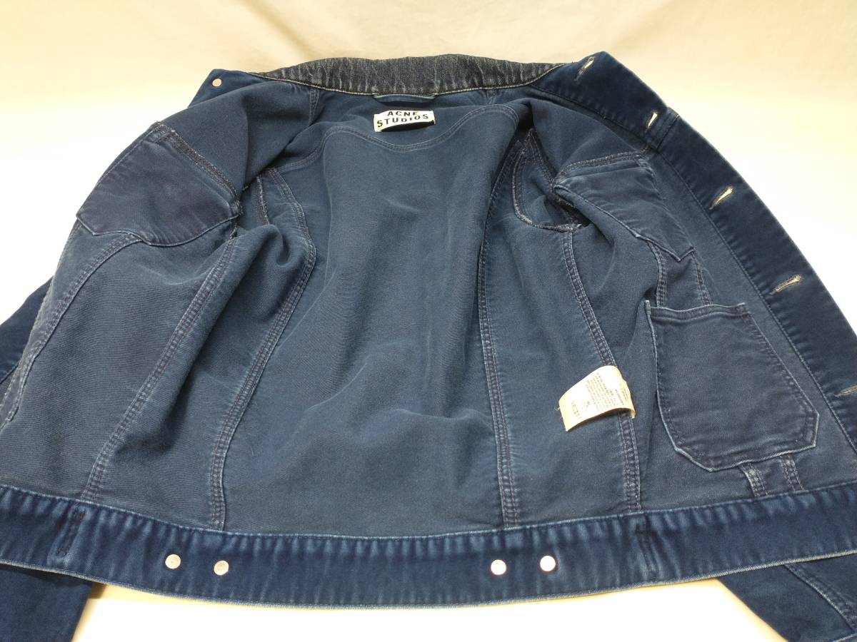 ACNE STUDIOS JAM ALCHE AW13 Acne s Today oz jam aru che G Jean velour blue size 44