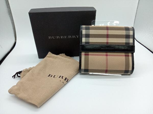 高品質の激安 BURBERRY London バーバリー ロンドン 二つ折り財布 箱