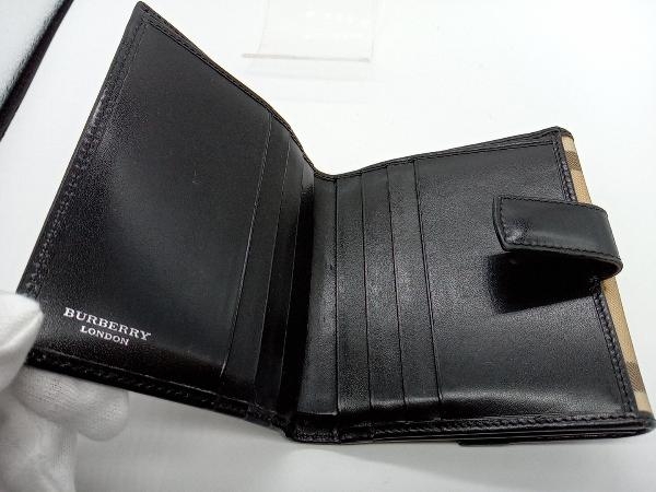 BURBERRY London バーバリー ロンドン 二つ折り財布 箱付き_画像4