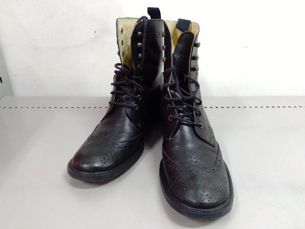 REGAL Reagal short boots black 24.5cm made in Japan race up wing chip short boots 