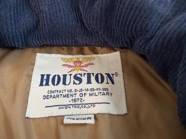 HOUSTON ヒューストン 50739 Mサイズ ブルー ダウンジャケット DENIM DOWN JACKET メンズ_画像3