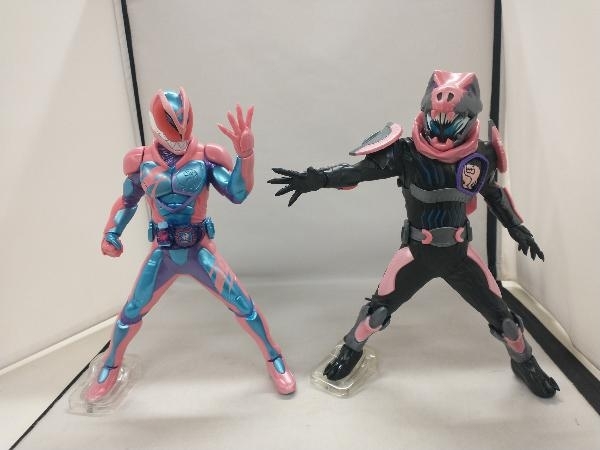 現状品 仮面ライダーリバイス レックスゲノム ソフビクス 2種セット 本体のみ 日本刀装具 笄 お釣りの図 細工 金工品 銅製 刀剣美術