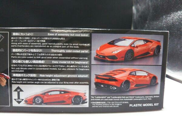  пластиковая модель Aoshima 1/24 LB Works Lamborghini ula can Ver.1 Liberty walk No.15