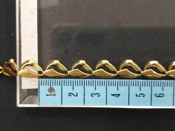 K18 デザインネックレス 17g 41cm 幅約8mm 18K 18金 ゴールド 店舗受取可