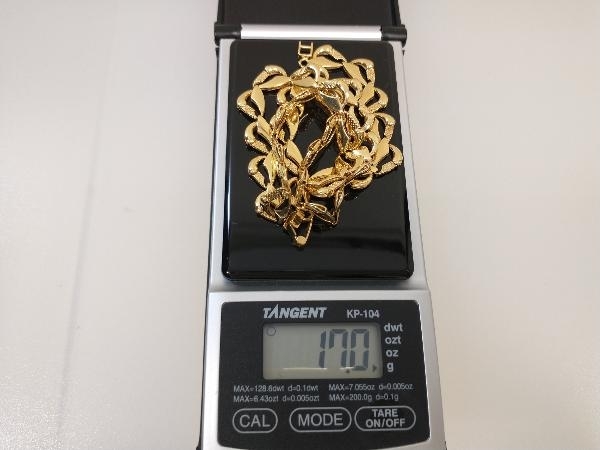 K18 デザインネックレス 17g 41cm 幅約8mm 18K 18金 ゴールド 店舗受取可