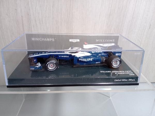 【現状品】B-53 MINICHAMPS 1/43 AT&T ウィリアムズ コスワース FW32 ルーベンス・バリチェロ 2010_画像1