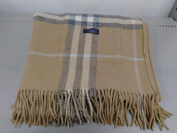 春新作の BURBERRY LONDON スコットランド製 カシミヤ混 メリノウール チェック ベージュ ポケット付き大判ストール バーバリーロンドン マフラー 春新作の BURBERRY LONDON スコットランド製 カシミヤ混 メリノウール チェック ベージュ ポケット付き大判ストール バーバリーロンドン マフラー