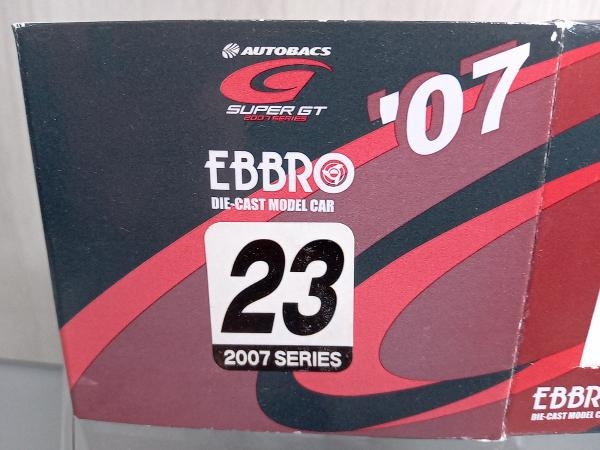 【現状品】B-75 EBBRO 1/43 SUPER GT 500 XANAVI NISMO Z 2007 No.23 SILVER/RED_画像7