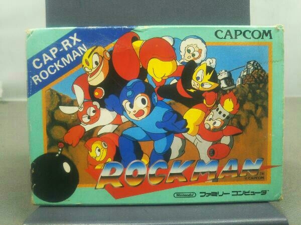 ジャンク 現状品 FC ファミコン カセット ロックマン (箱説あり) ファミリーコンピュータ