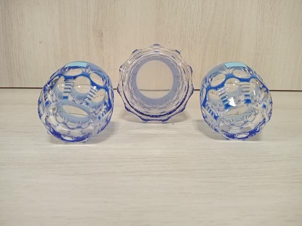 現状品 HOYA CRYSTAL　ホヤクリスタル　切子　酒器セット_画像2