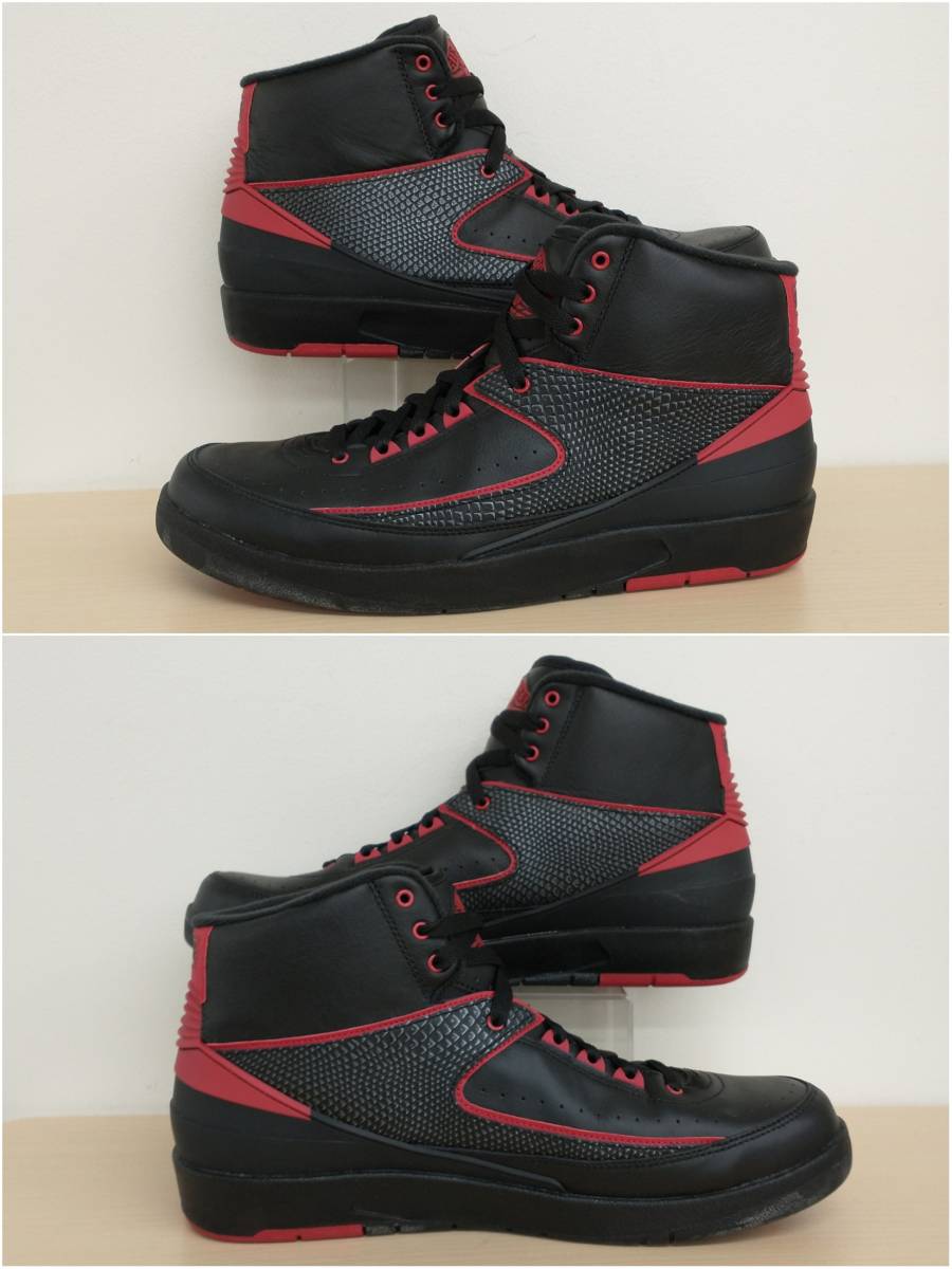 [ unused ] NIKE AIR JORDAN 2 ALTERNATE 87 AJ2 alternator ito sneakers 29cm black red black Red Bull z color 834274-001 store receipt possible 