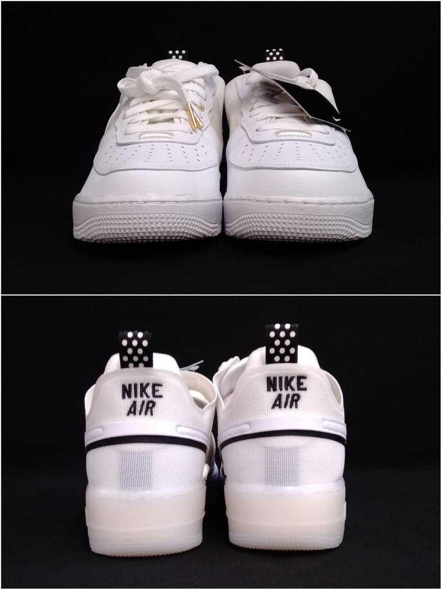 [黒タグ付・未使用] Nike Air Force 1 Low React 'White/Sail/Black' AF1 リアクト スニーカー ホワイト 27cm DQ7669-100 店舗受取可_画像3