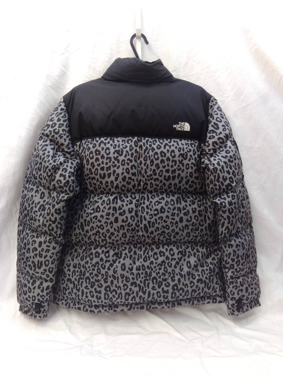 THE NORTH FACE Supreme NUPTSE ノースフェイス シュプリーム ヌプシダウンジャケット グレー レオパード ND19100 700フィル 店舗受取可_画像2