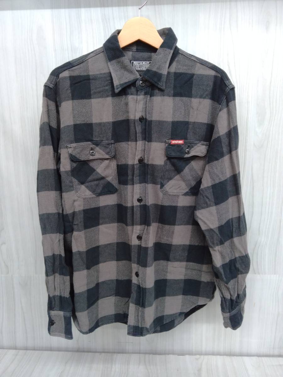 海外並行輸入正規品 HYSTERIC GLAMOUR 22SS チェック柄ワーク フランネル長袖シャツ ブロックチェック ブラックグレー ヒステリックグラマー L 店舗受取可 長袖シャツ 海外並行輸入正規品 HYSTERIC GLAMOUR 22SS チェック柄ワーク フランネル長袖シャツ ブロックチェック ブラックグレー ヒステリックグラマー L 店舗受取可 長袖シャツ