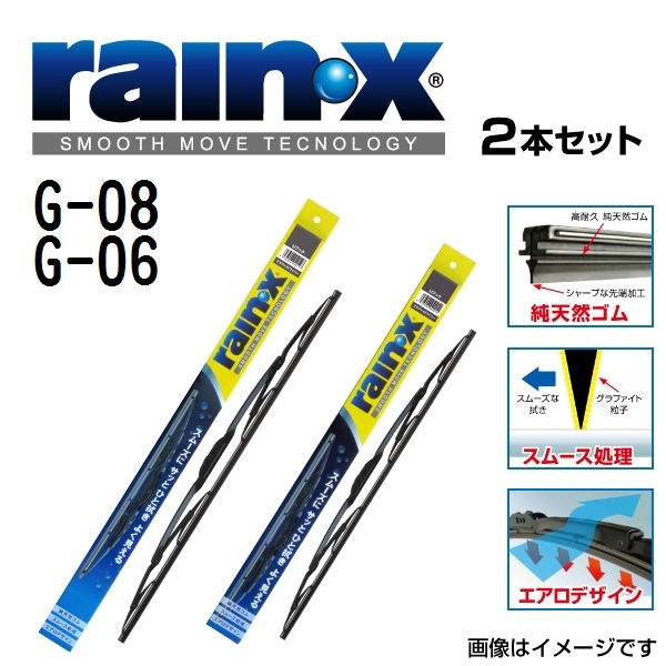 ホンダ シティ 新品 RAINX グラファイト ワイパーブレード ２本 G-08 G-06 500mm 450mm 送料無料_画像1