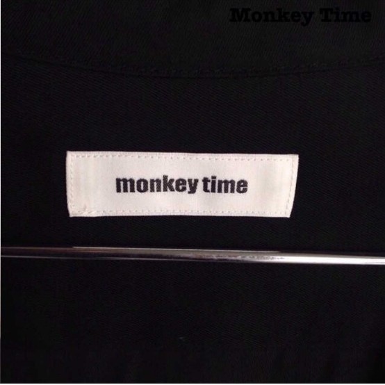 monkey time / モンキータイム■レーヨンツイル素材 開襟オープンシャツ■新品未使用品 15800円