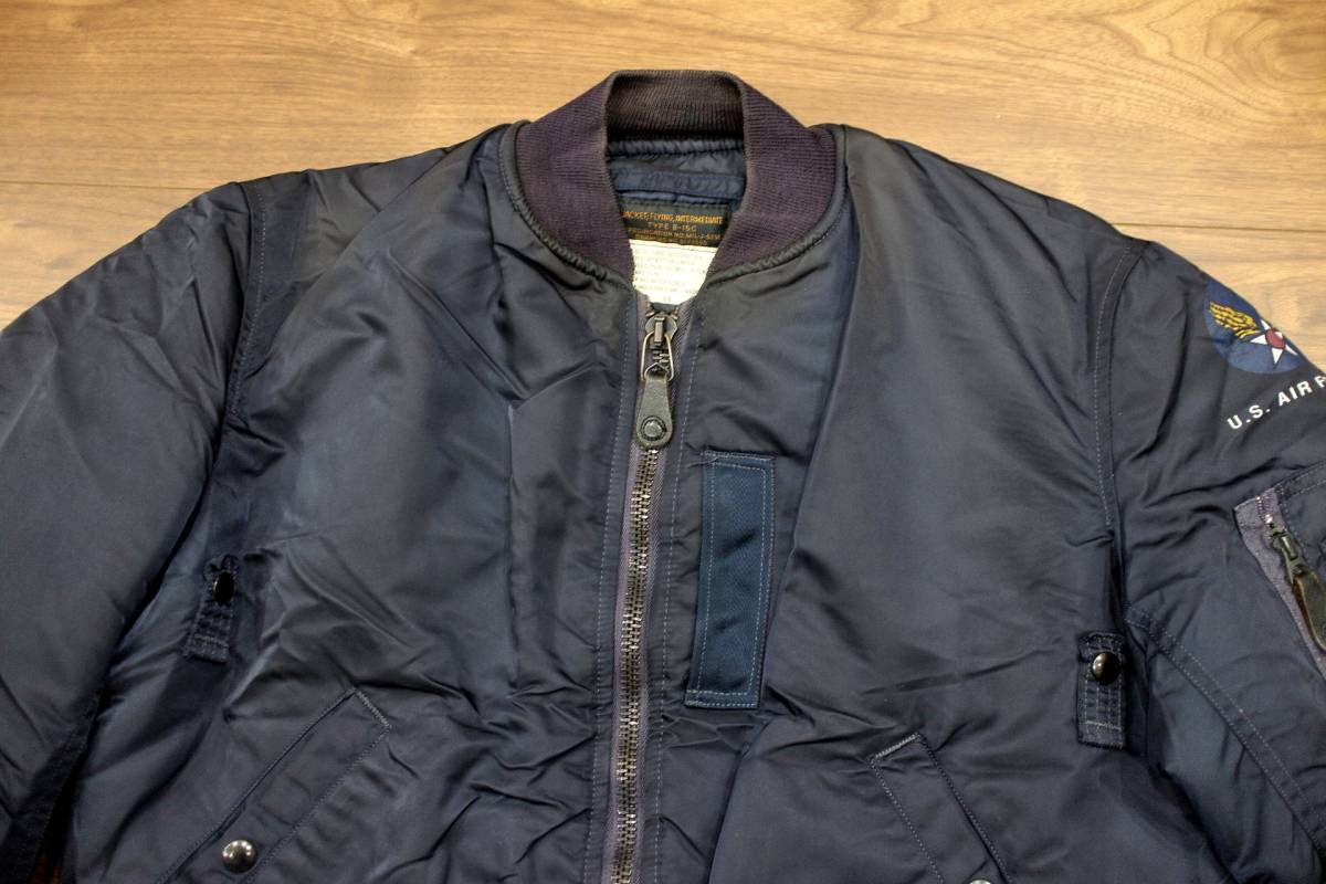 Yahoo!オークション - 希少 USA製 90s ALPHA B-15C MOD 50s 復刻 Yahoo!オークション - 希少 USA製 90s ALPHA B-15C MOD 50s 復刻