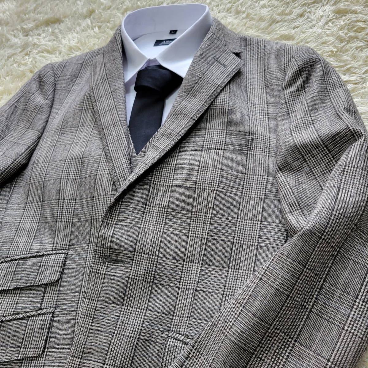 最高 バーバリーブラックレーベル スーツ グレンチェック 36R ショップ