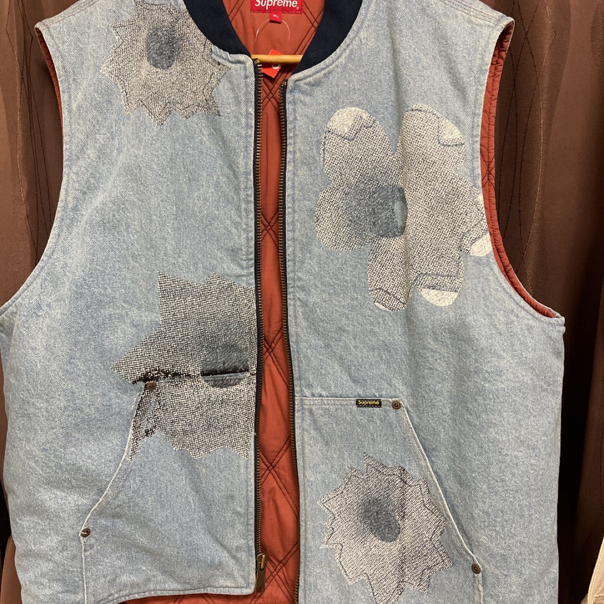 Supreme Nate Lowman Work Vest Denim XL メンズファッション