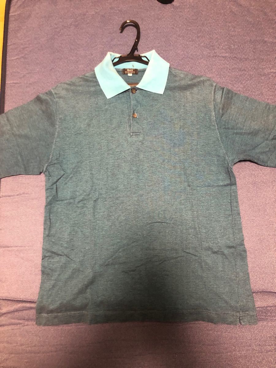 バーニーズニューヨーク　メンズポロシャツ　ゴルフ用　ブルー　サイズ50