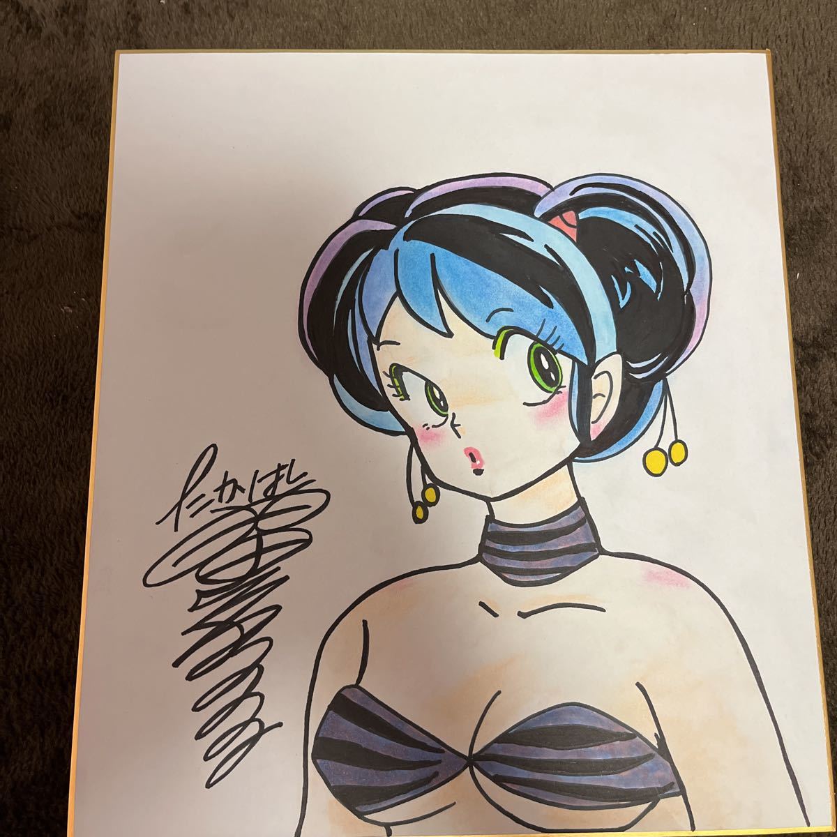 Yahoo!オークション - うる星やつら ラム色紙 模写 Yahoo!オークション - うる星やつら ラム色紙 模写