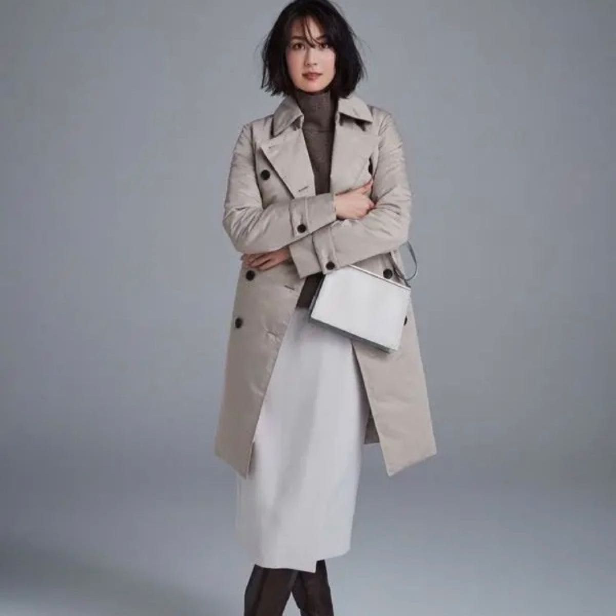 iCB アイシービー シームレスダウントレンチコート 定価47300円