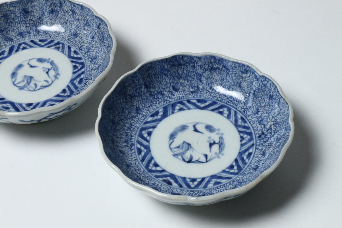  old Imari .. year made blue and white ceramics the smallest rubbish Tang . writing medium-sized dish two customer / direction attaching .. plate .. plate 