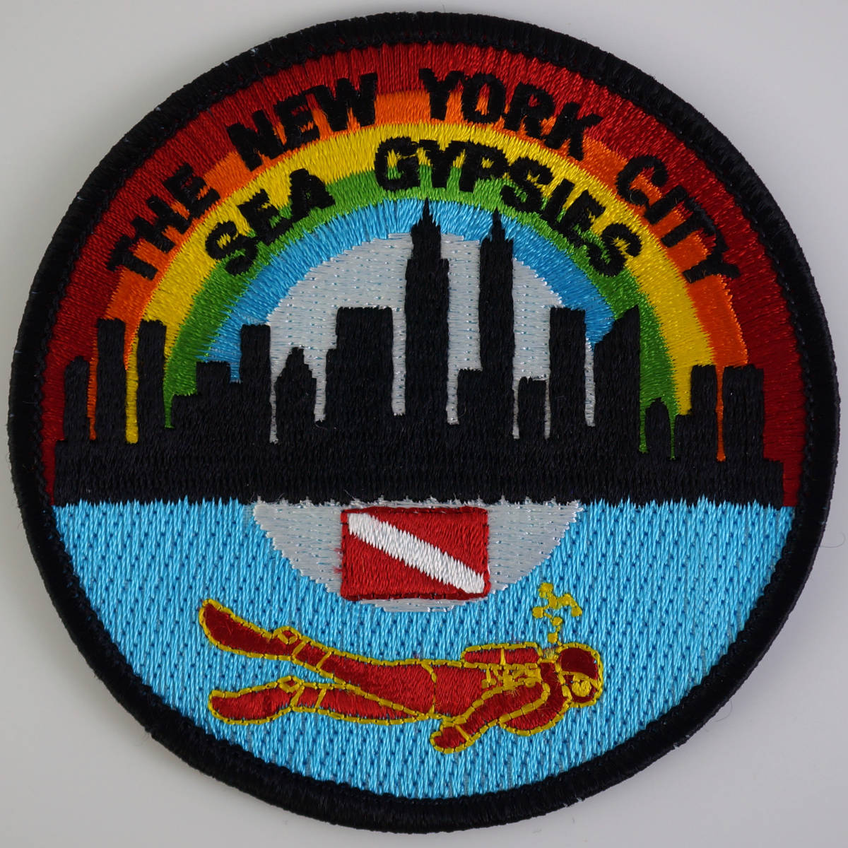New York City Sea Gypsies パッチ 新品　アメリカ ニューヨーク シージプシーズ スキューバ ダイビング ダイバー ワッペン_画像1