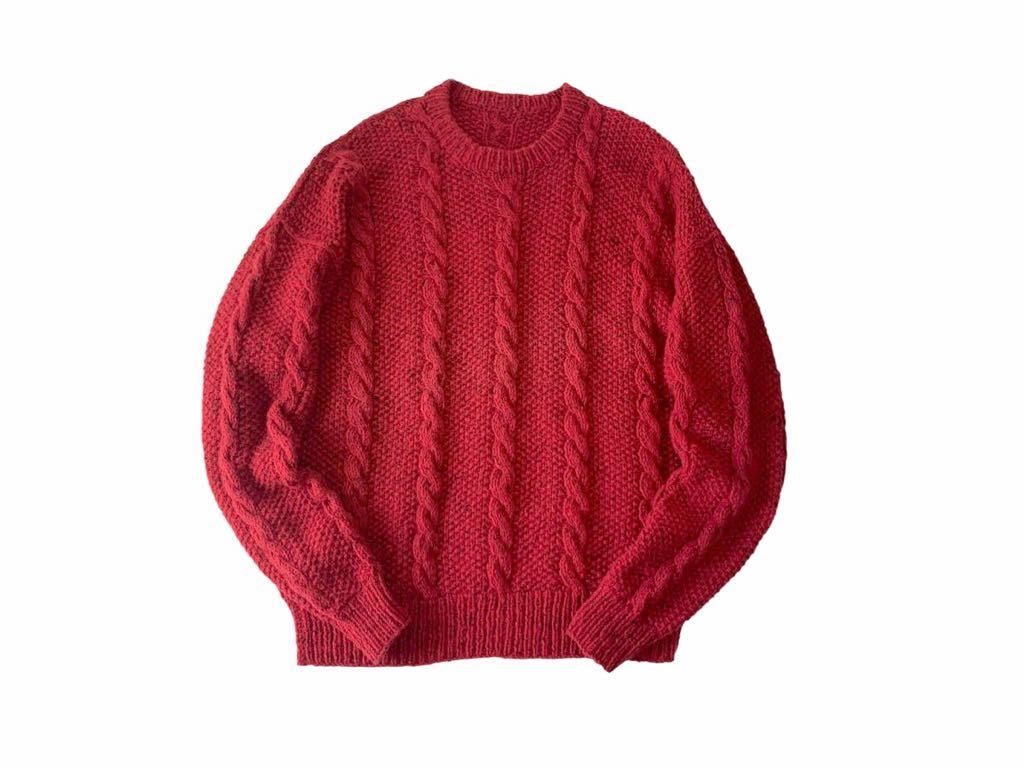 好きに VINTAGE セーター ケーブルニット 手編み KNIT ビンテージ