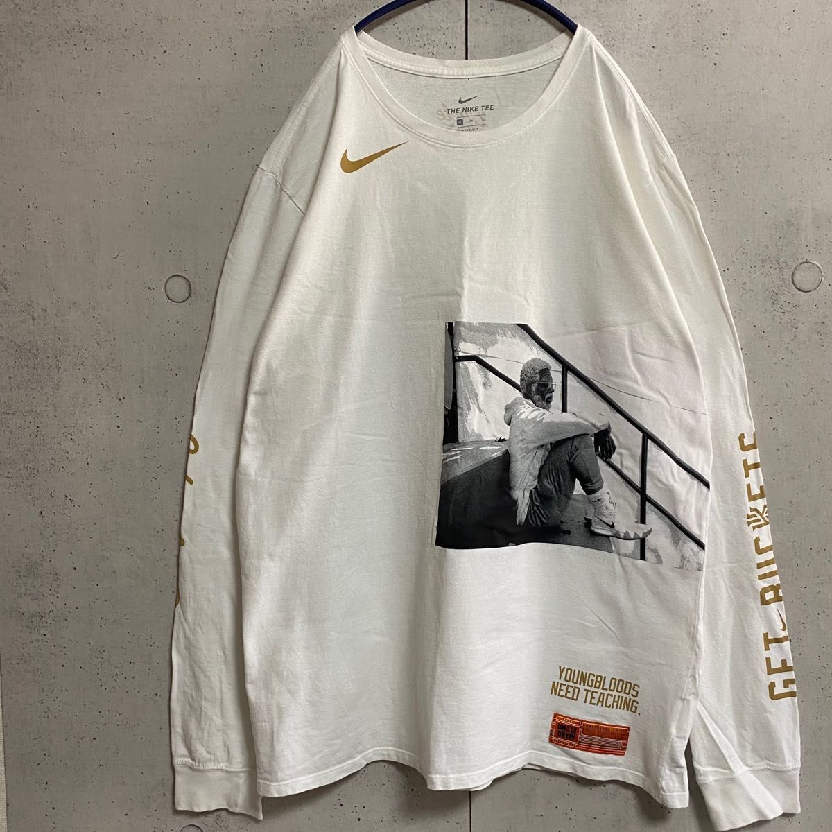 NIKE/ ナイキ 海外限定モデル NBA 激レア カイリー アービング主演映画モデル UNCLE DREW ロンT XL 古着