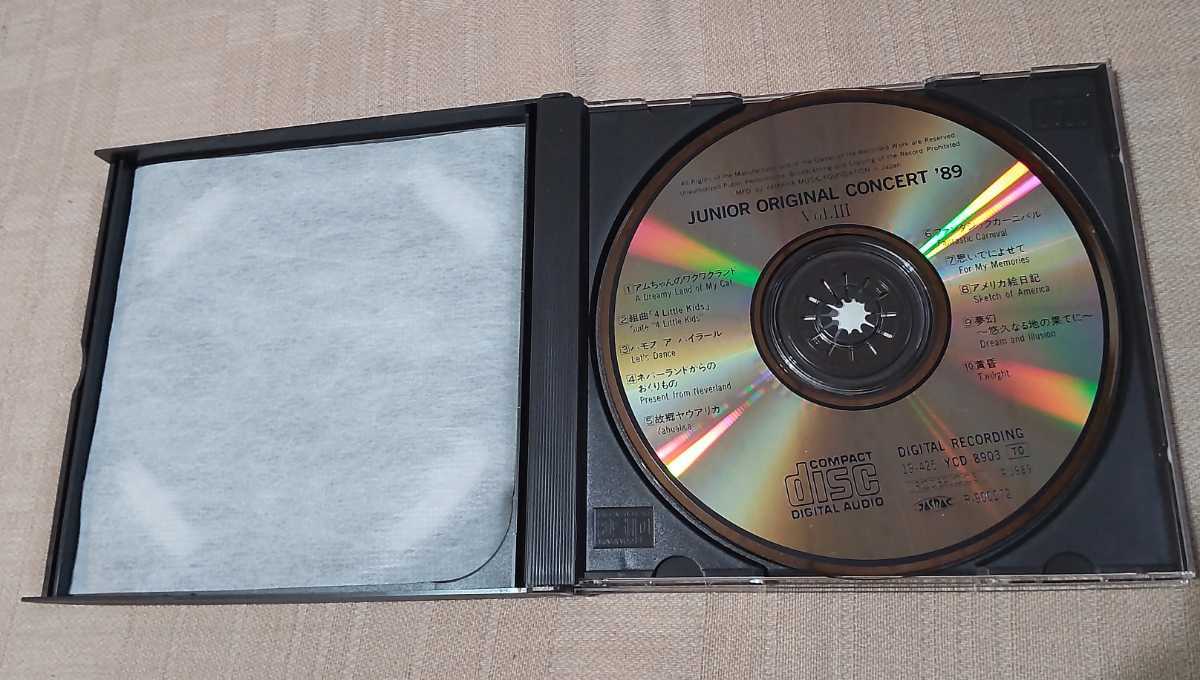 「ジュニアオリジナルコンサート'89 優秀作品集」3枚組CD/ブックレットなし/上原彩子_画像3