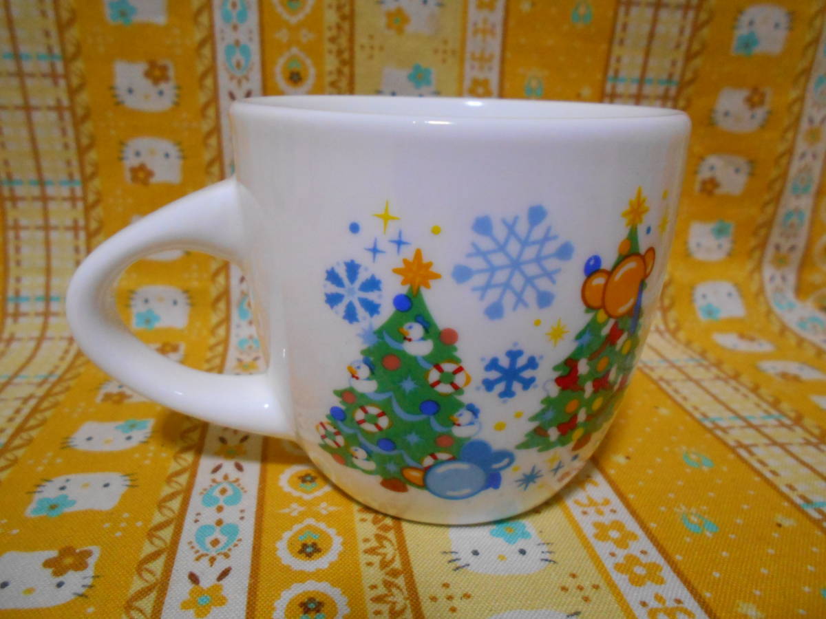♪ディズニー美品東京ディズニーランドクリスマスファンタジー2005陶器製カップ３個セットミッキーマウス＆ミニーマウス_画像4