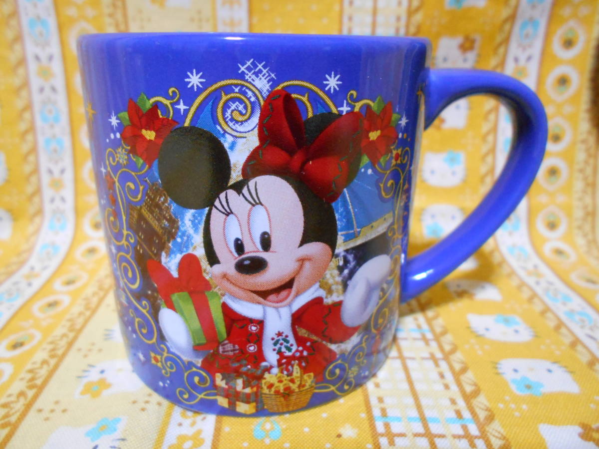 ♪ディズニー美品東京ディズニーシークリスマスウィッシュ2010陶器製カップ＆ミッキーマウス型プレート皿ミッキーマウス＆ミニーマウス_画像2