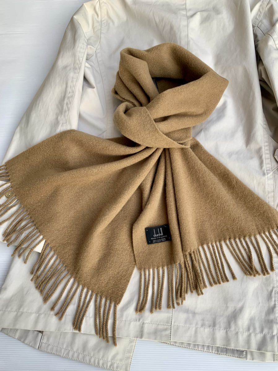 【美品】dunhill カシミヤ100%マフラー Yahoo!オークション - dunhill Made in England 100%CASHMERE