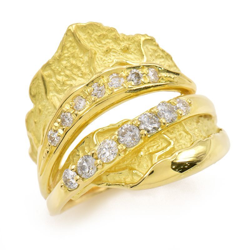 保証書付】 k18ゴールド 0.3ct ダイヤモンド リング ダイヤモンド 指輪