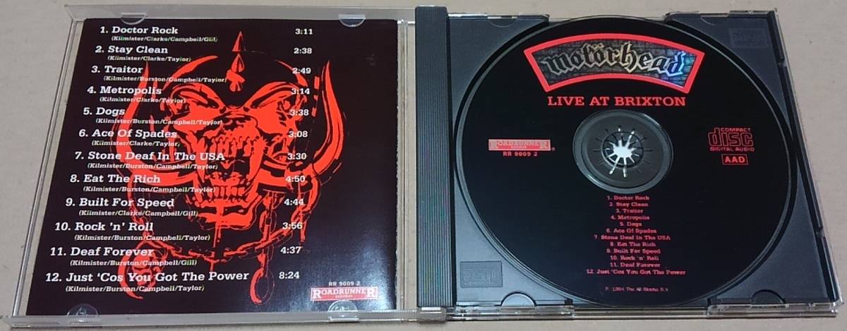  【CD】MOTORHEAD / LIVE AT BRIXTON■RR 9009 2■モーターヘッド 1987年ライヴ_画像3