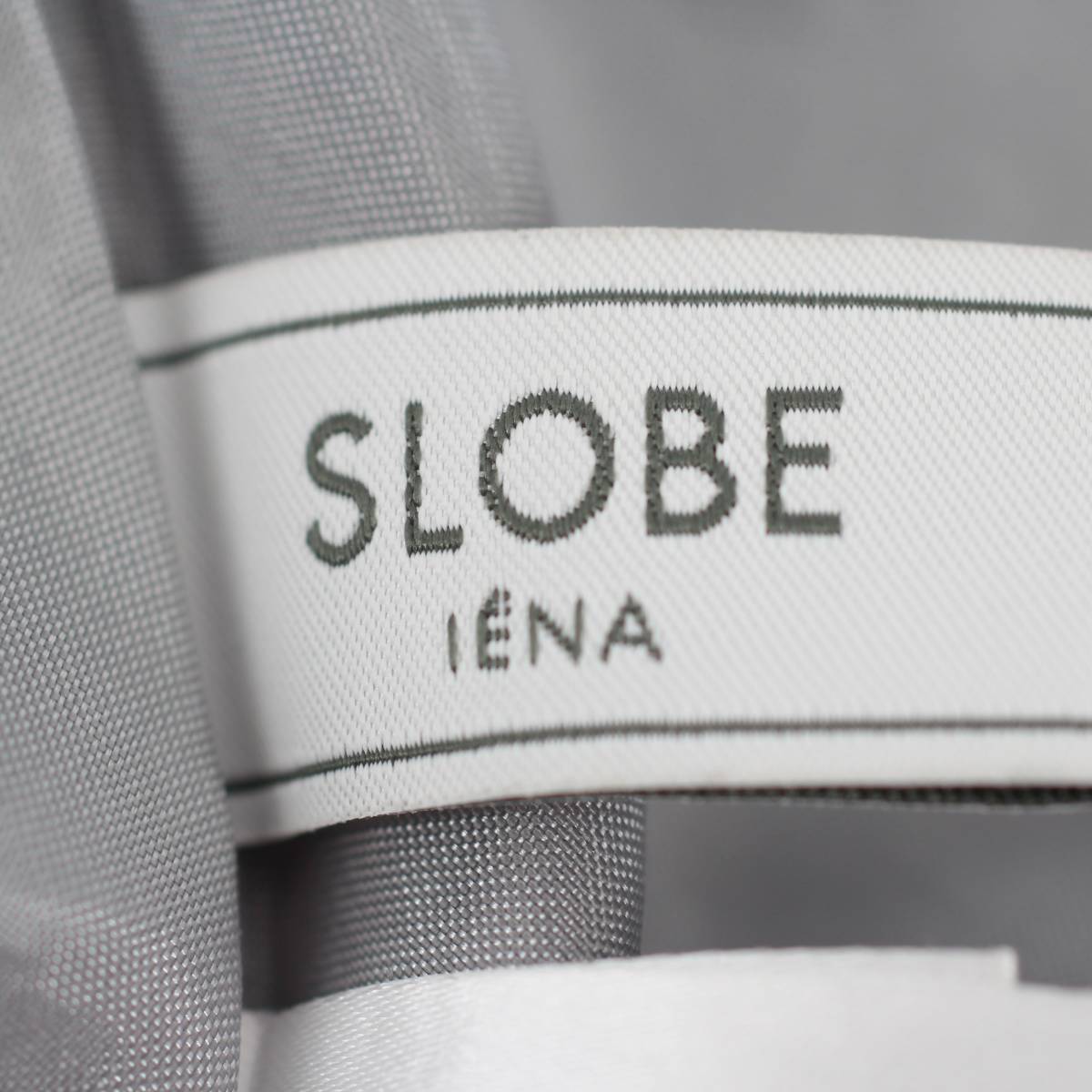 SLOBE IENA　スローブイエナ　水色　グレー　Sサイズ　フレアスカート　ひざ丈スカート