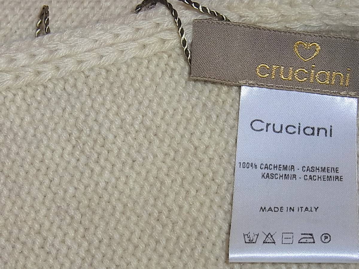 未使用 タグ付き Cruciani クルチアーニ カシミヤ100% ニット