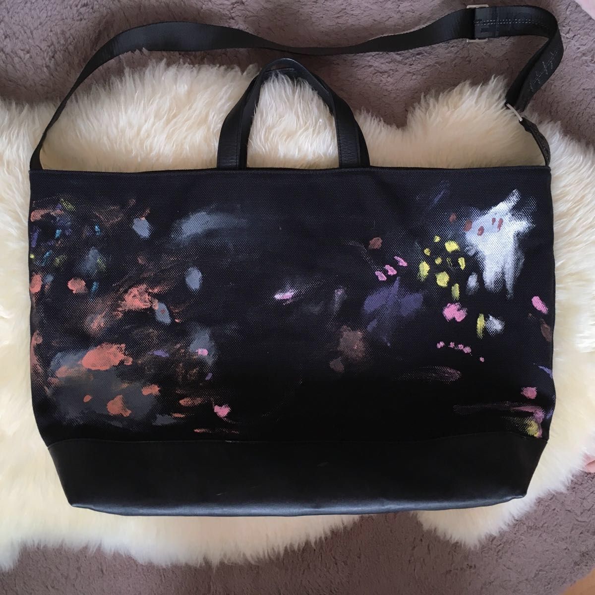 OFF-WHITE 2way トートバッグ オフホワイト OFF-WHITE メンズ レディース トートバッグ