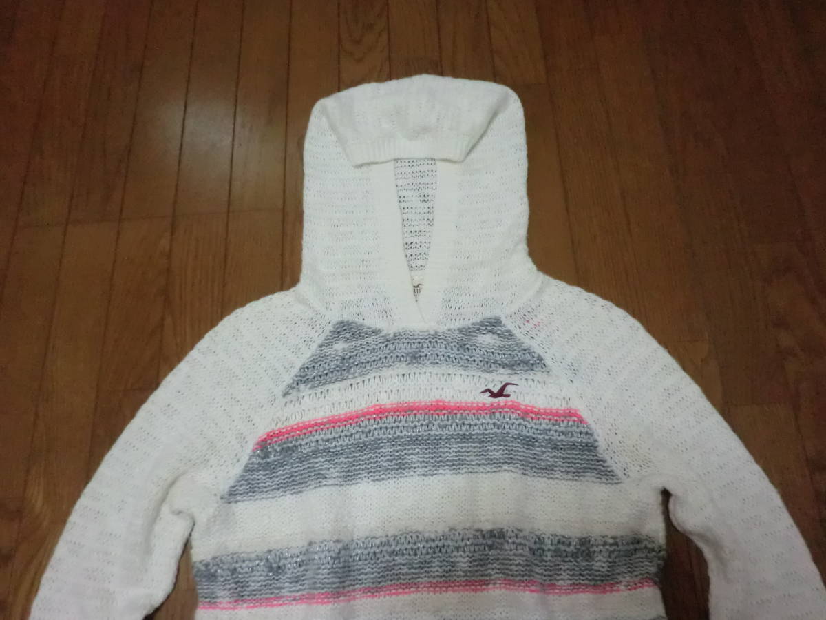 ホリスター HOLLISTER プルオーバーパーカー コットンパーカー ロング丈 レディース フーディー size:S_画像2