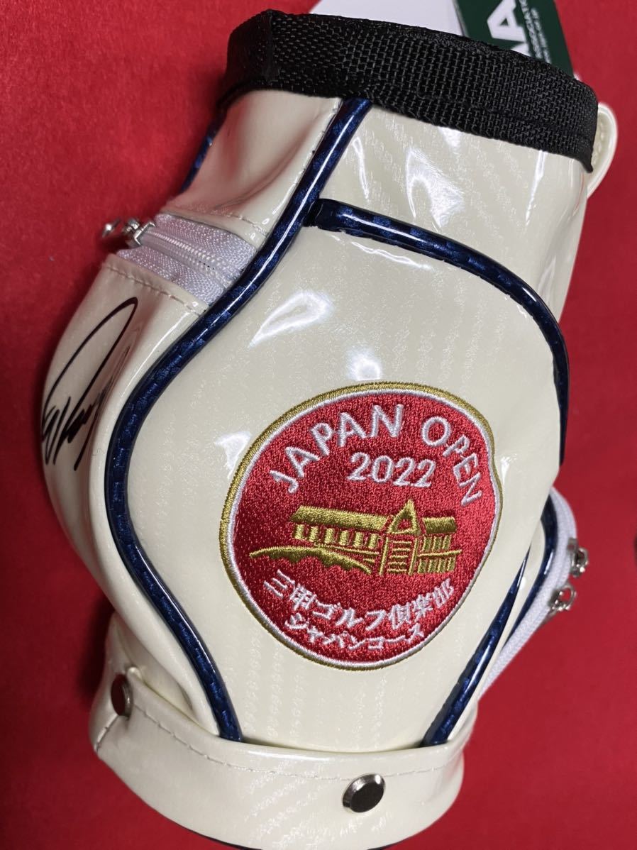 クーポン利用&送料無料 石川遼サイン入りキャディバッグ\u0026グローブ
