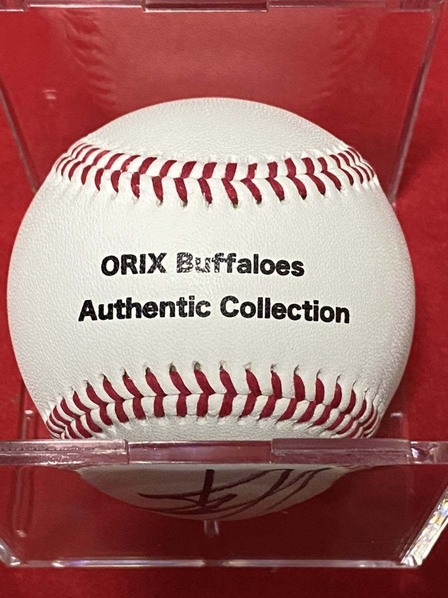 ORIX Orix 63 mountain .. one . autograph autograph authentic collection ball in the case 