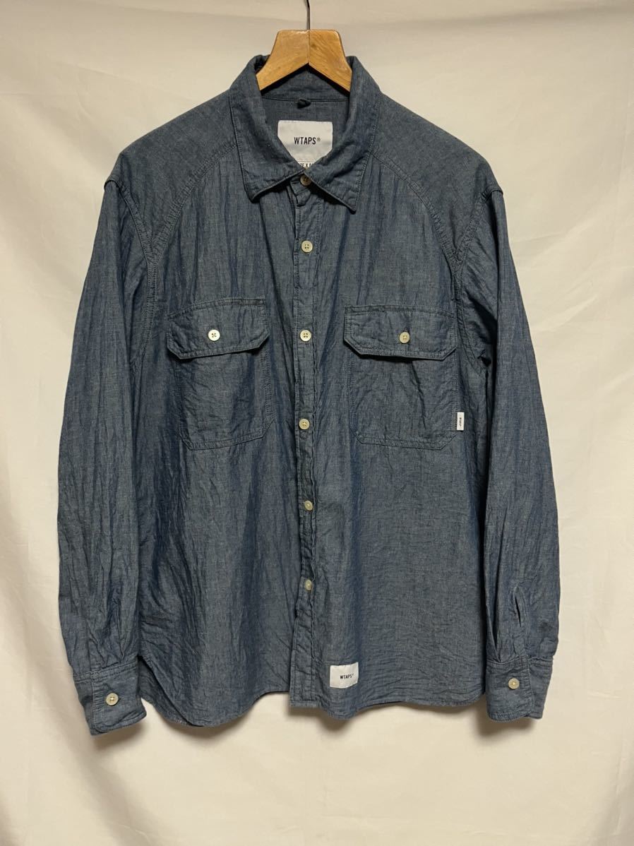 WTAPS ダブルタップス デニム ボタン シャツ Denim Button M トップス