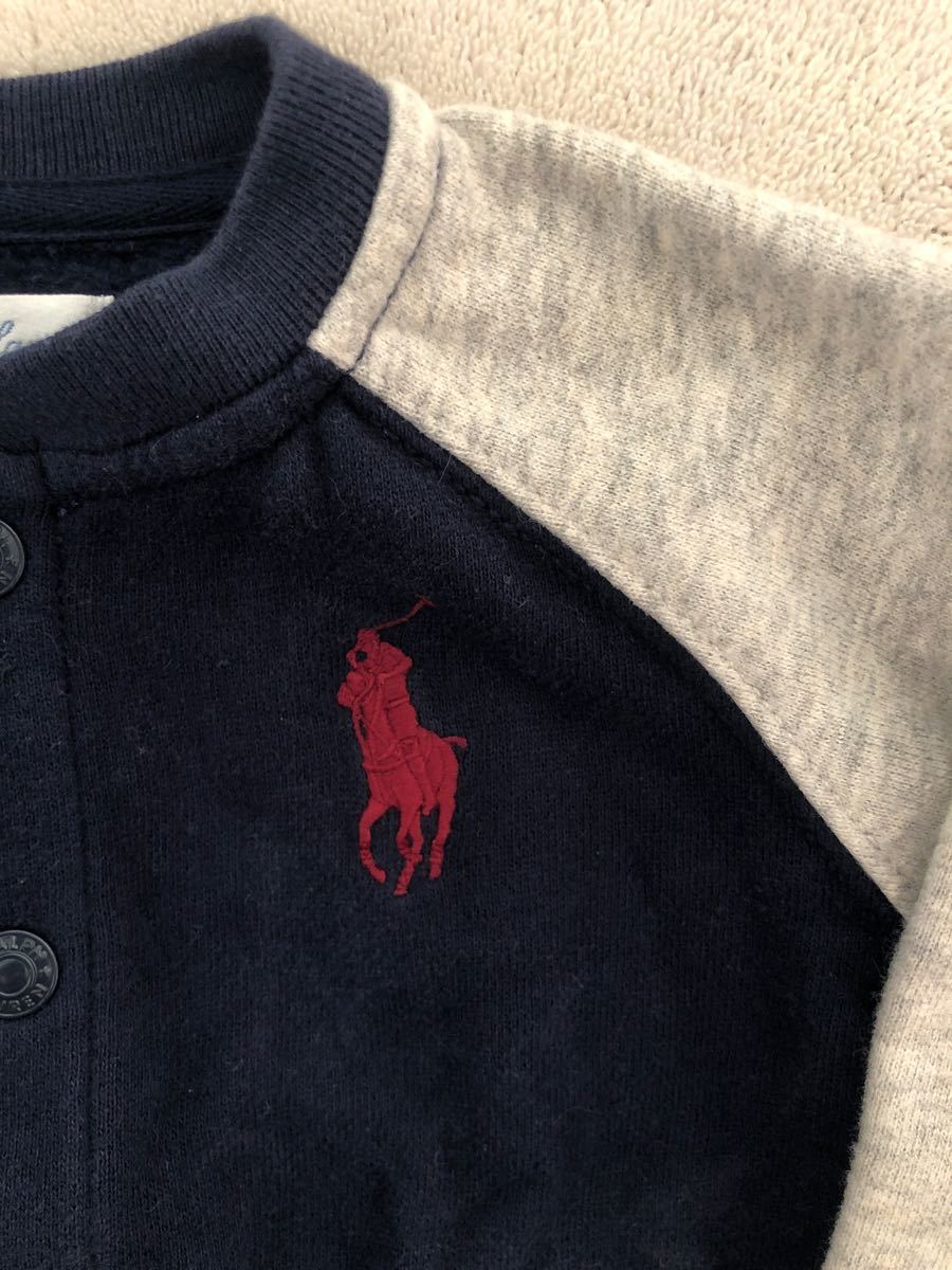 Ralph Lauren ベビー6M紺スタジャン  アウター6070ジャンパー ラルフローレン