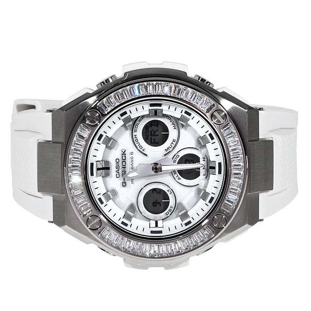 G-SHOCK GST W310 Gスチール G-Steel ホワイト 白 バケットCZダイヤ