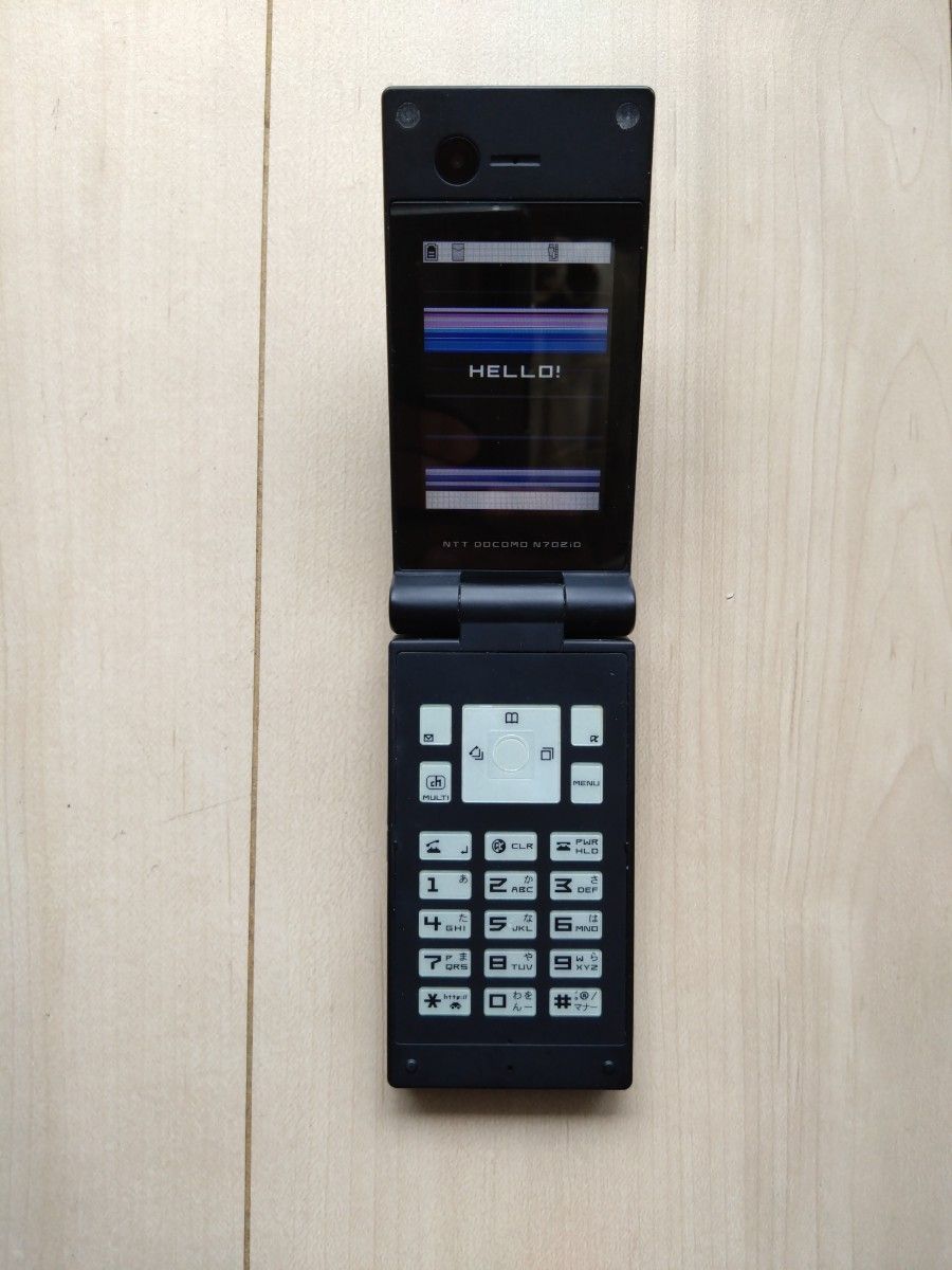【中古】NTT docomo ドコモ FOMA N702iD 日本電気 NEC ガラケー ケータイ  ブラック 携帯電話