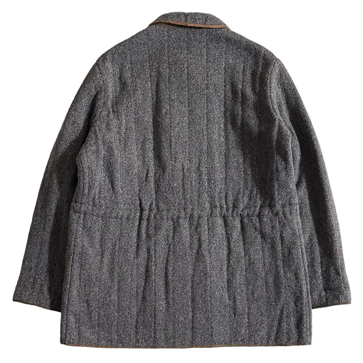 一枚袖【70s 英国製 Aquascutum ツイード コート】ビンテージ アクアスキュータム 80s 90s バーバリー England ステンカラー Burberrys