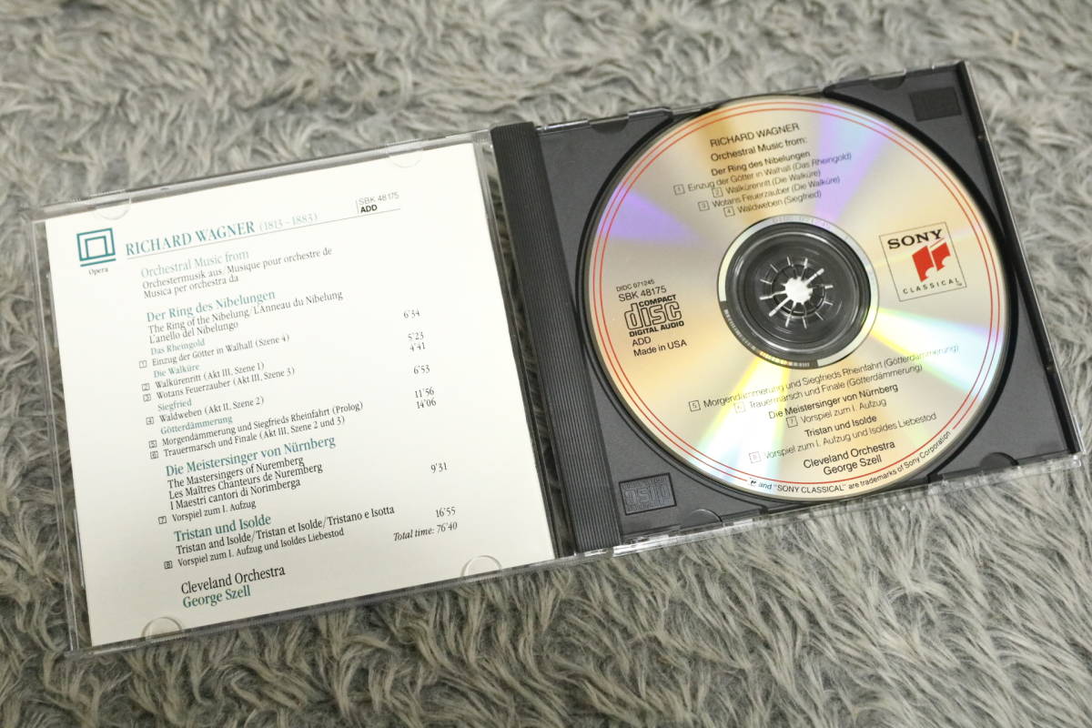 【オペラCD】『WAGNER（ワーグナー）: ORCHESTRAL MUSIC GEORGE SZELL』ニーベルングの指環(huán) SBK 48 175/CD-15540