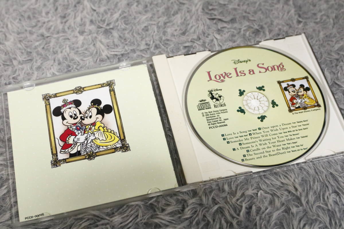 【ディズニーCD】『Disney's Love Is a Song -ディズニー 愛のうたごえ-』 星に願いを 他 93・4・21(934) Y PCCD-00086 _画像4