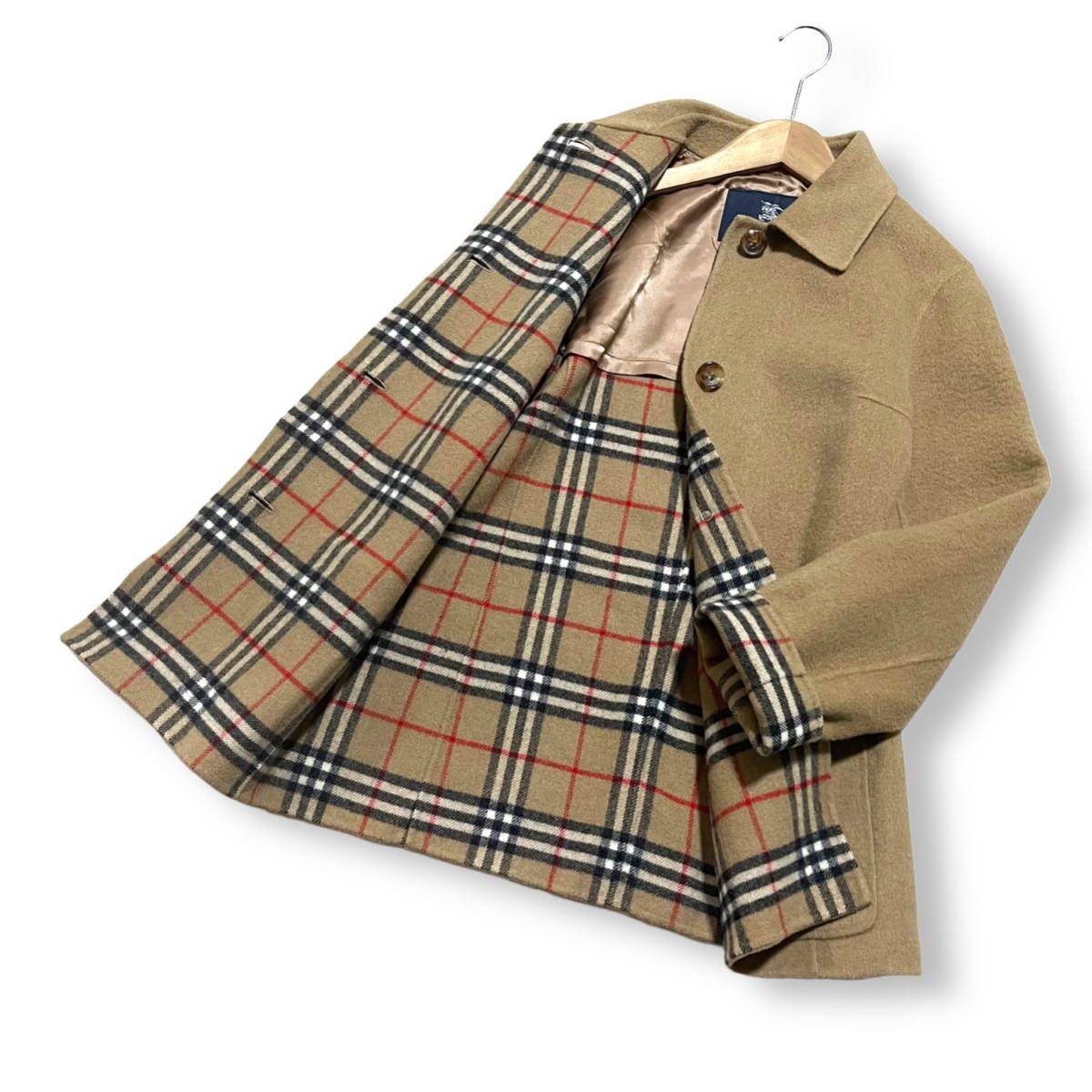 出産祝いなども豊富 バーバリーロンドン カシミヤ混 65%OFF!】 極美品